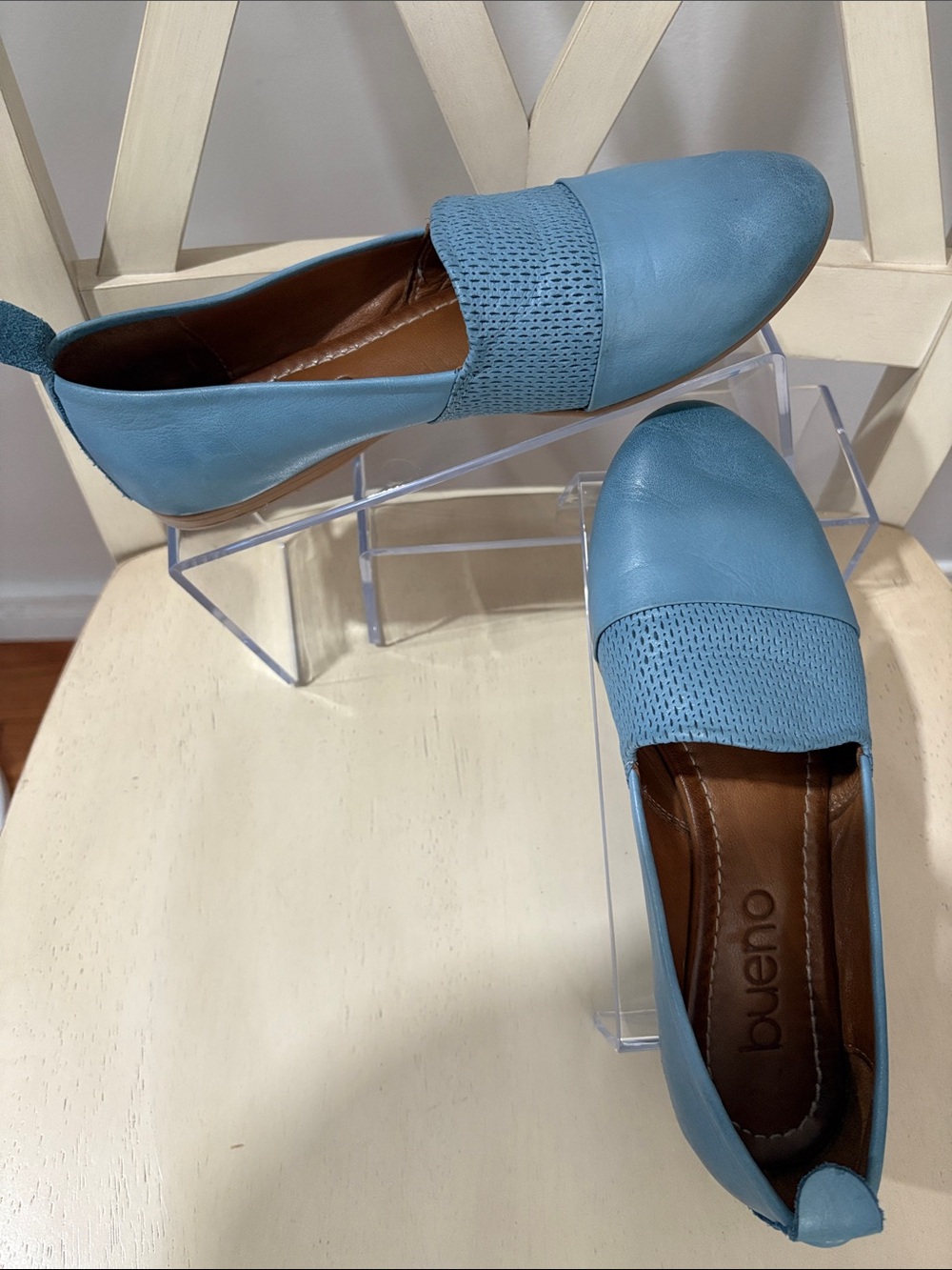 Bueno Blue Slip-On Loafers for Women